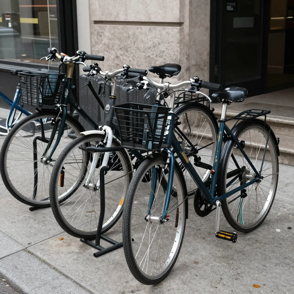 Bicycles prepared for spring season use
